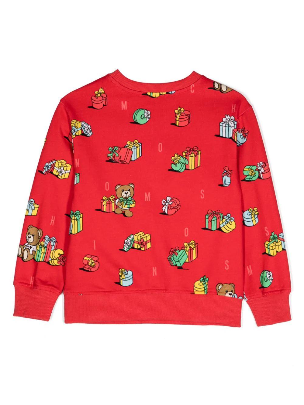 Moschino Kids Sweatshirt With Teddy Bear Print