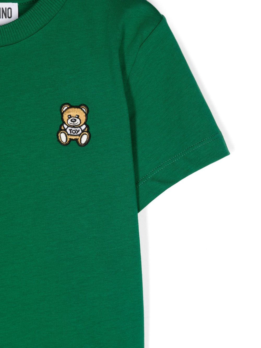Moschino Kids T-shirt With Teddy Bear Embroidery