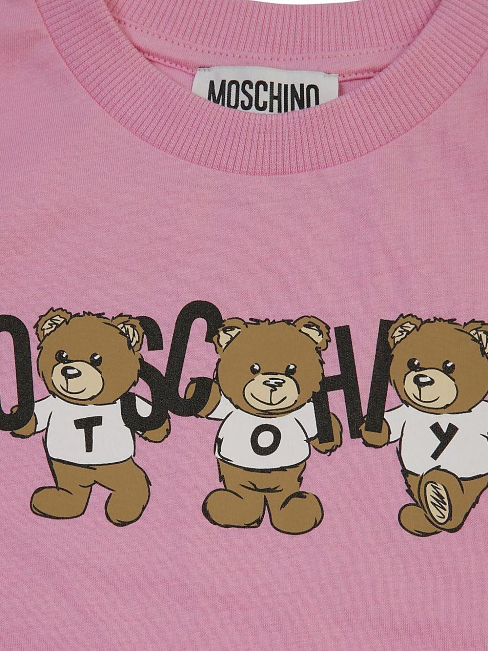 Moschino Kids T-shirt With Teddy Bear Motif