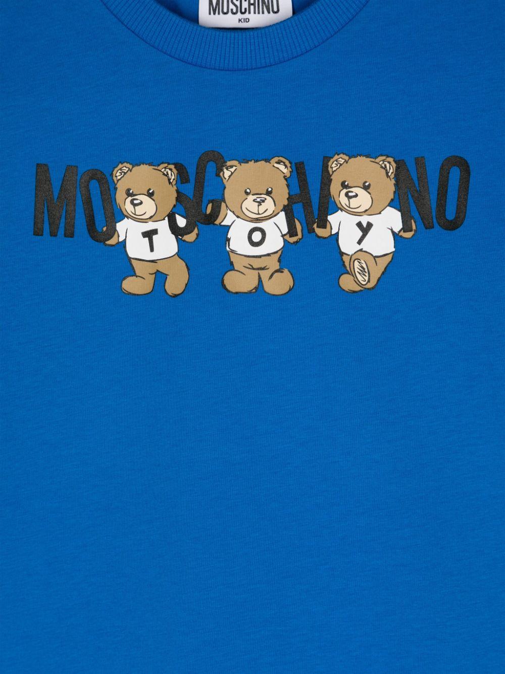 Moschino Kids T-shirt With Teddy Bear Motif