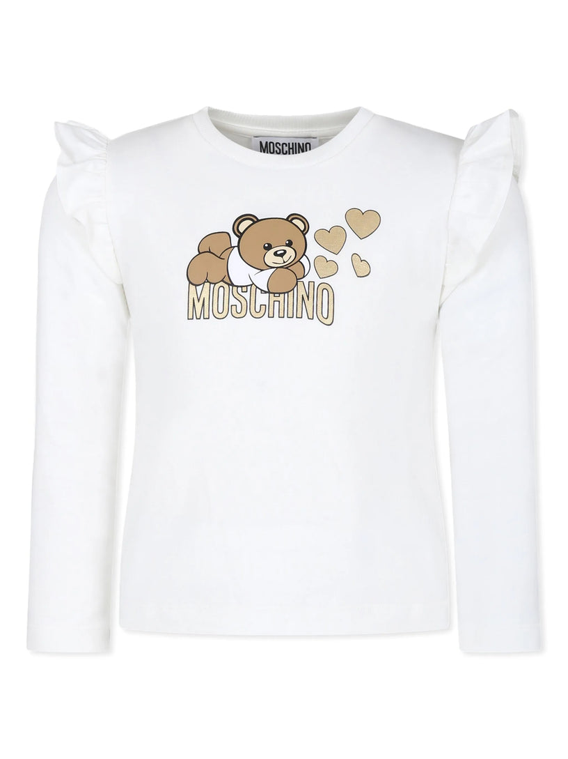 Moschino Kids T-shirt with teddy bear