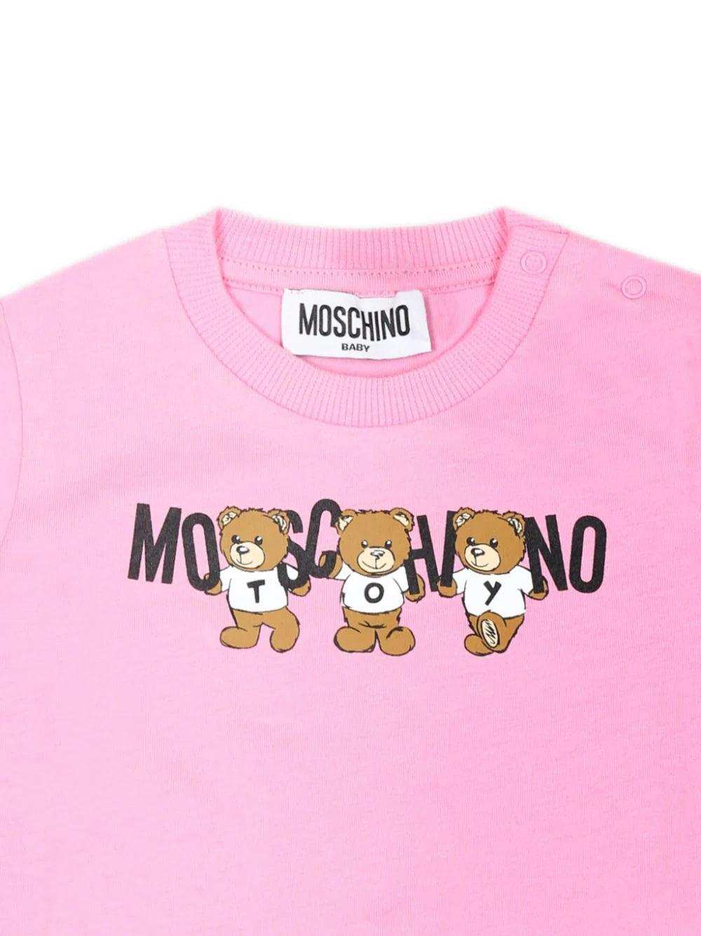 Moschino Kids Teddy Bear Cotton T-shirt