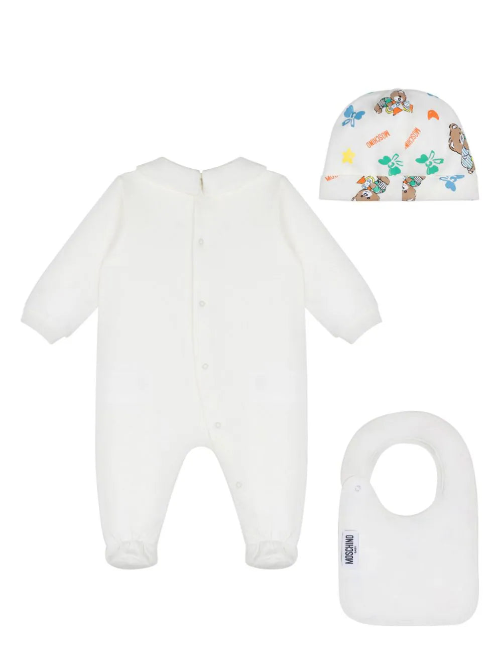 Moschino Kids Teddy Bear Onesie Set With Print