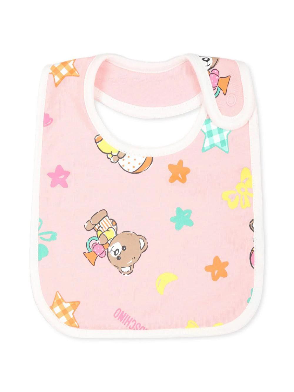 Moschino Kids Teddy Bear Onesie Set With Print