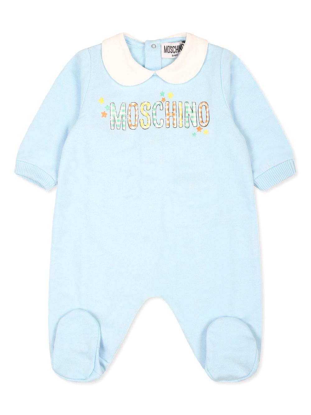 Moschino Kids Teddy Bear Onesie Set With Print