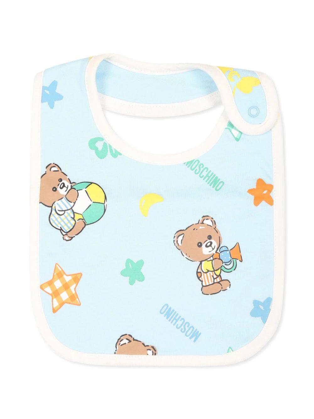 Moschino Kids Teddy Bear Onesie Set With Print