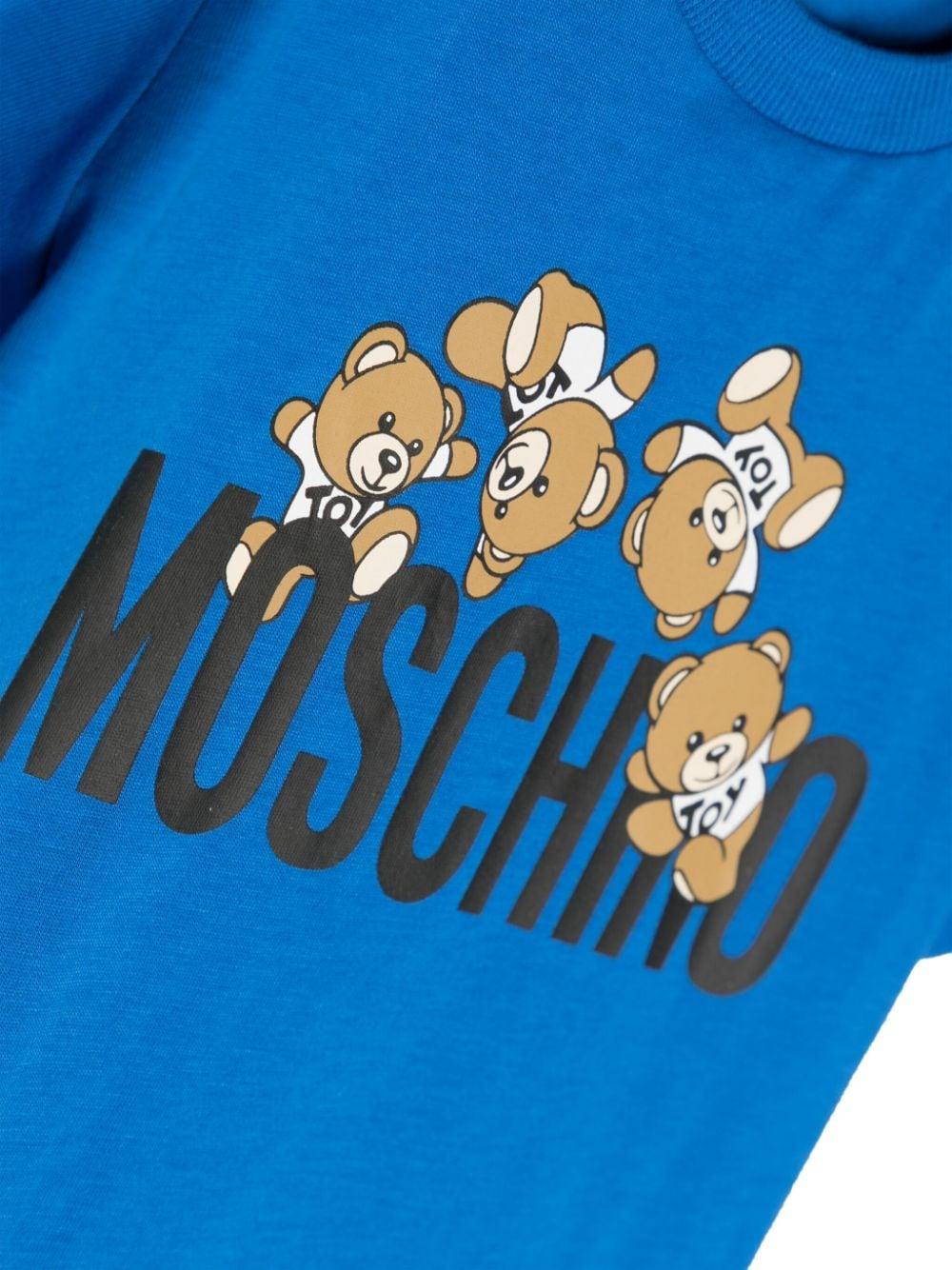 Moschino Kids Teddy Logo Jersey T-shirt