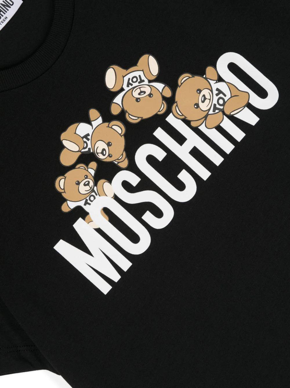 Moschino Kids Teddy Logo Jersey T-shirt