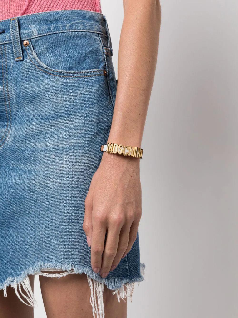 Moschino Lettering Logo Bracelet