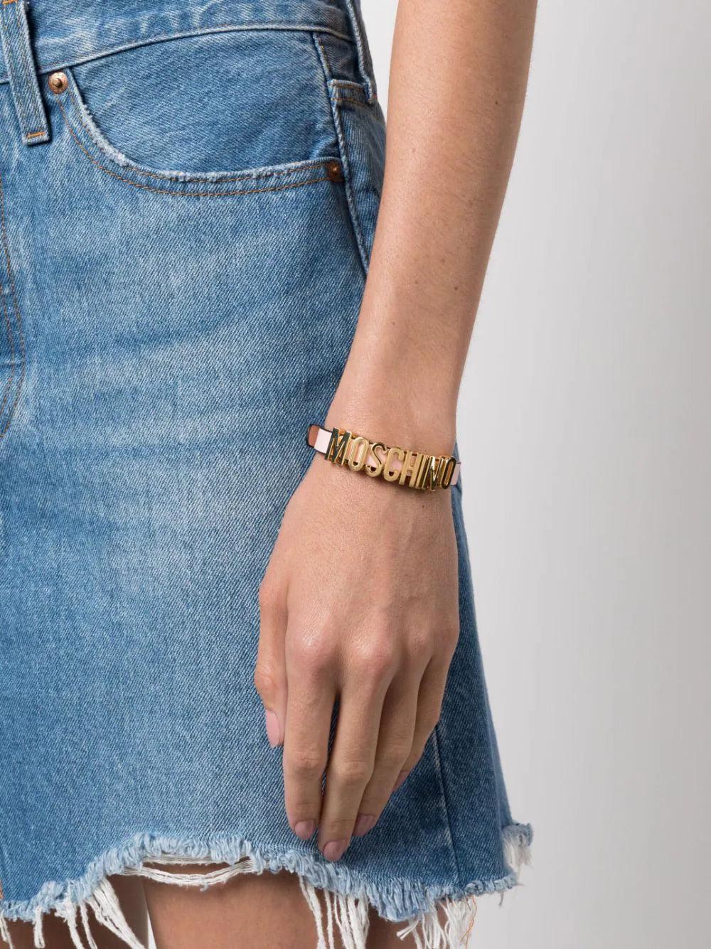 Moschino Lettering Logo Bracelet