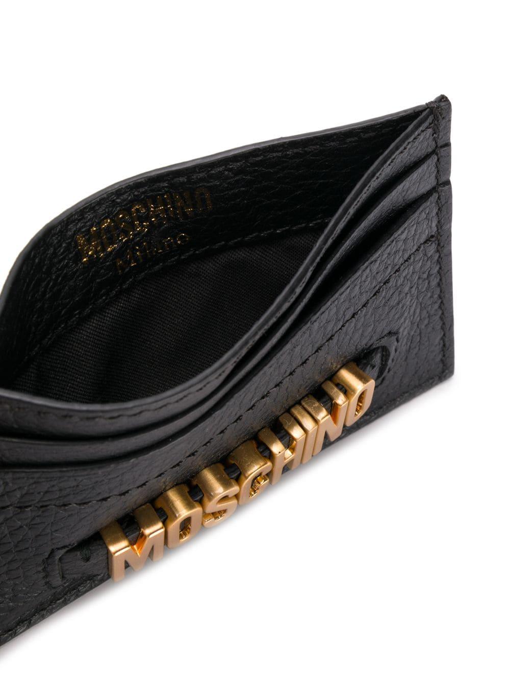 Moschino Lettering Logo Card Holder