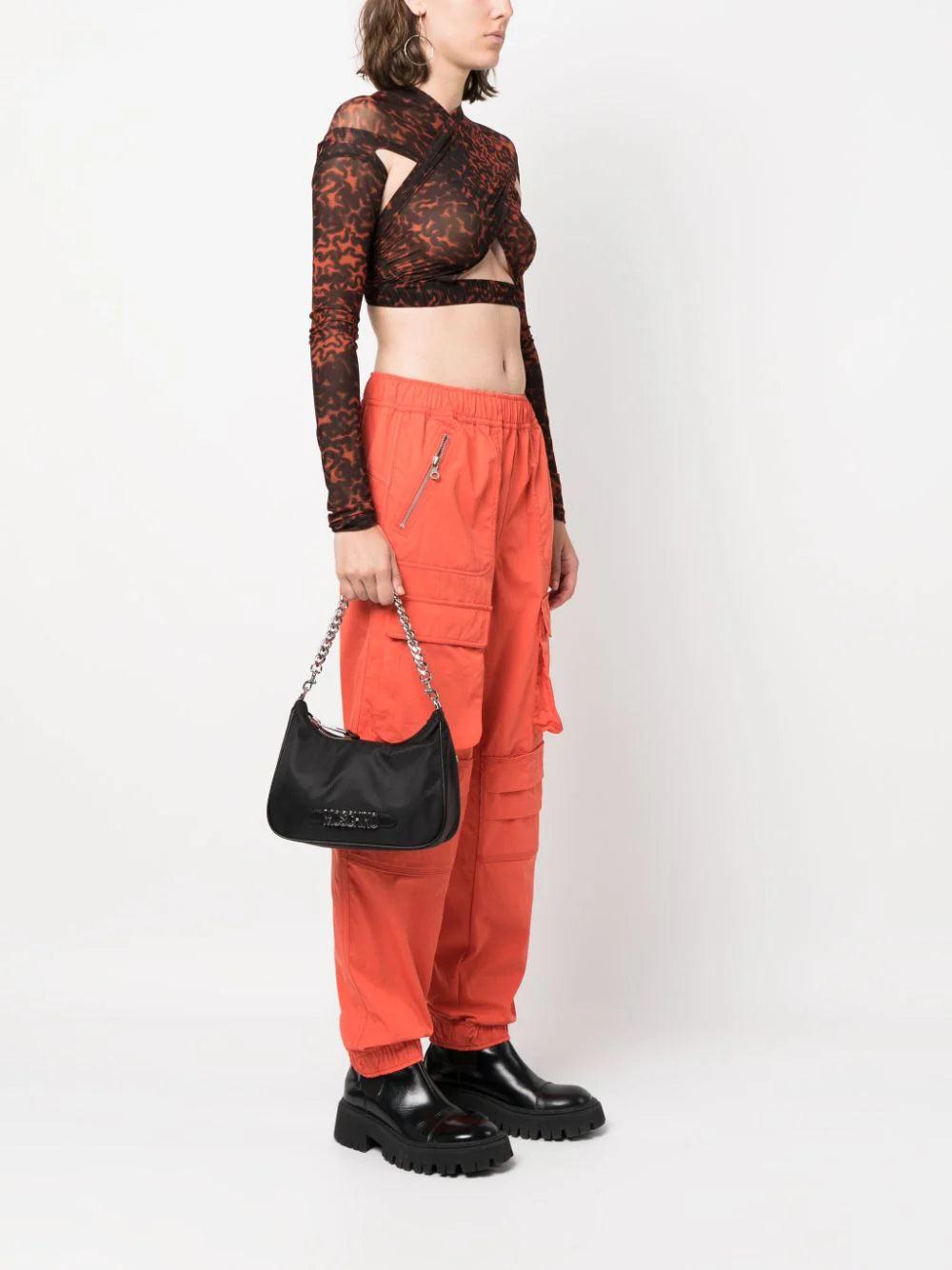 Moschino Lettering Logo Hobo Bag