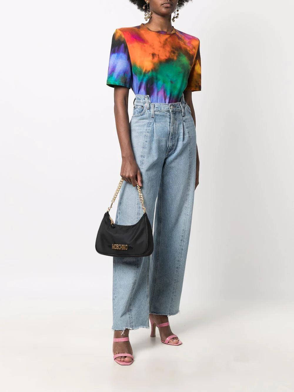 Moschino Lettering Logo Hobo Bag