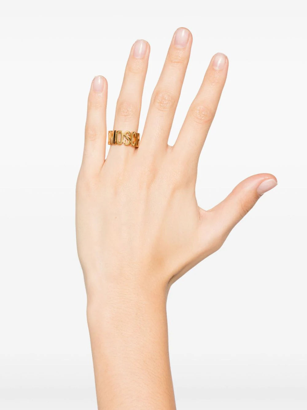Moschino Lettering Logo Ring