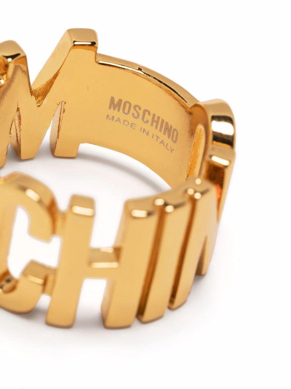 Moschino Lettering Logo Ring