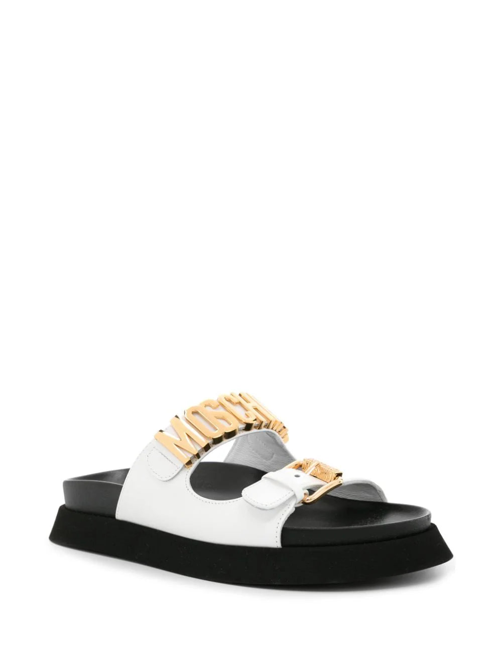 Moschino Lettering Logo Sandals