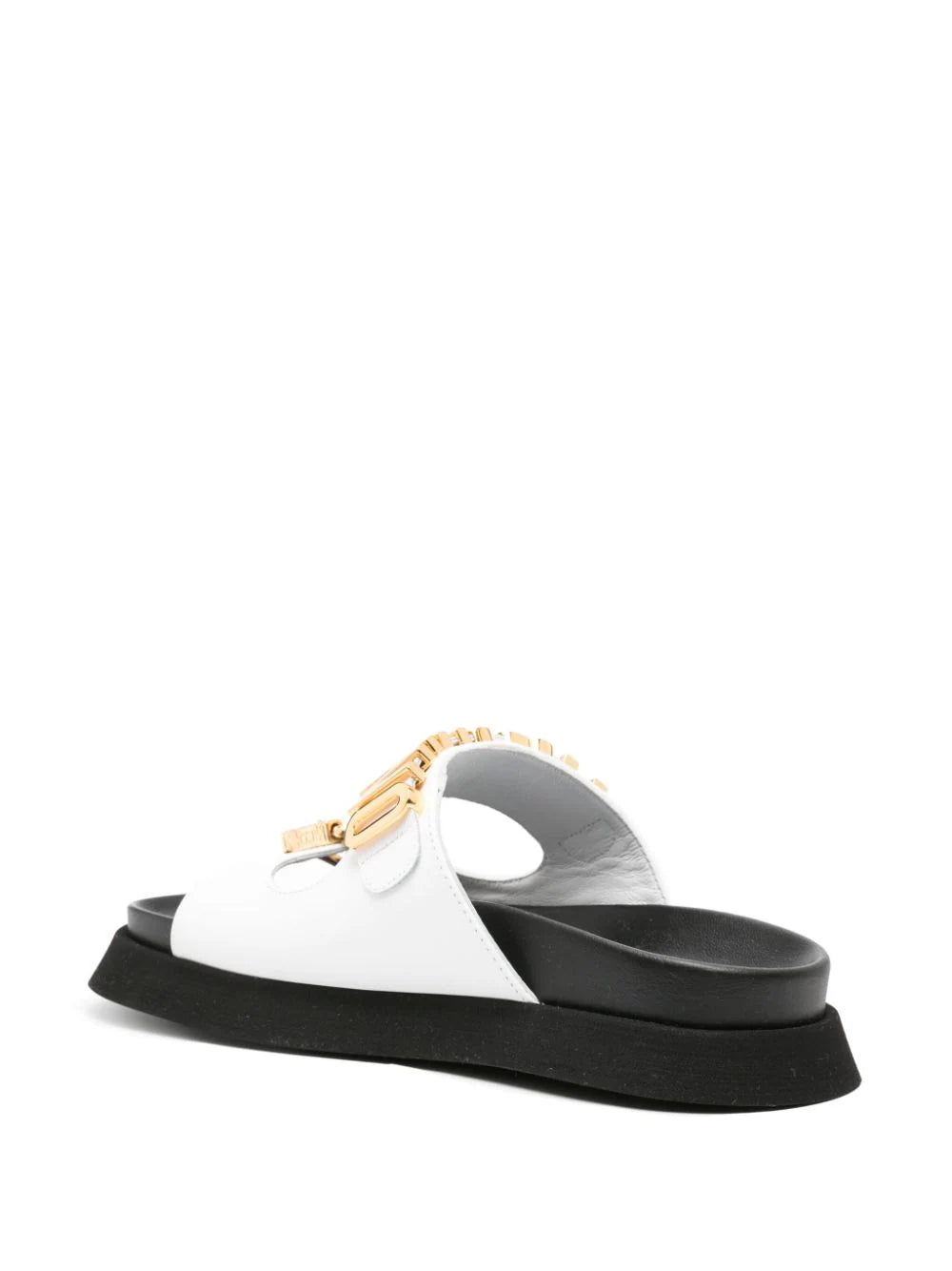 Moschino Lettering Logo Sandals