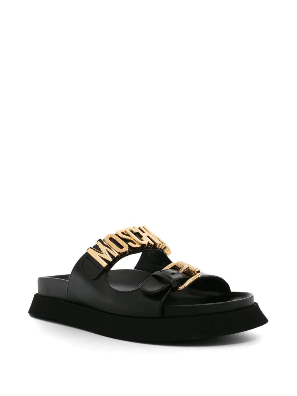Moschino Lettering Logo Sandals
