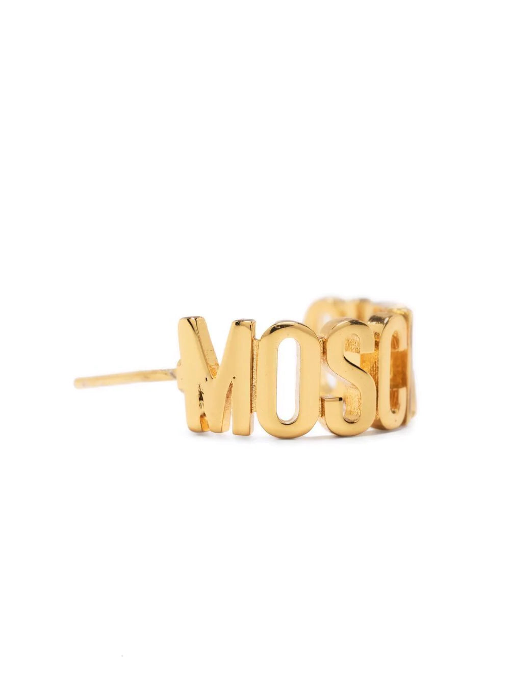 Moschino Lettering Logo Small Earrings
