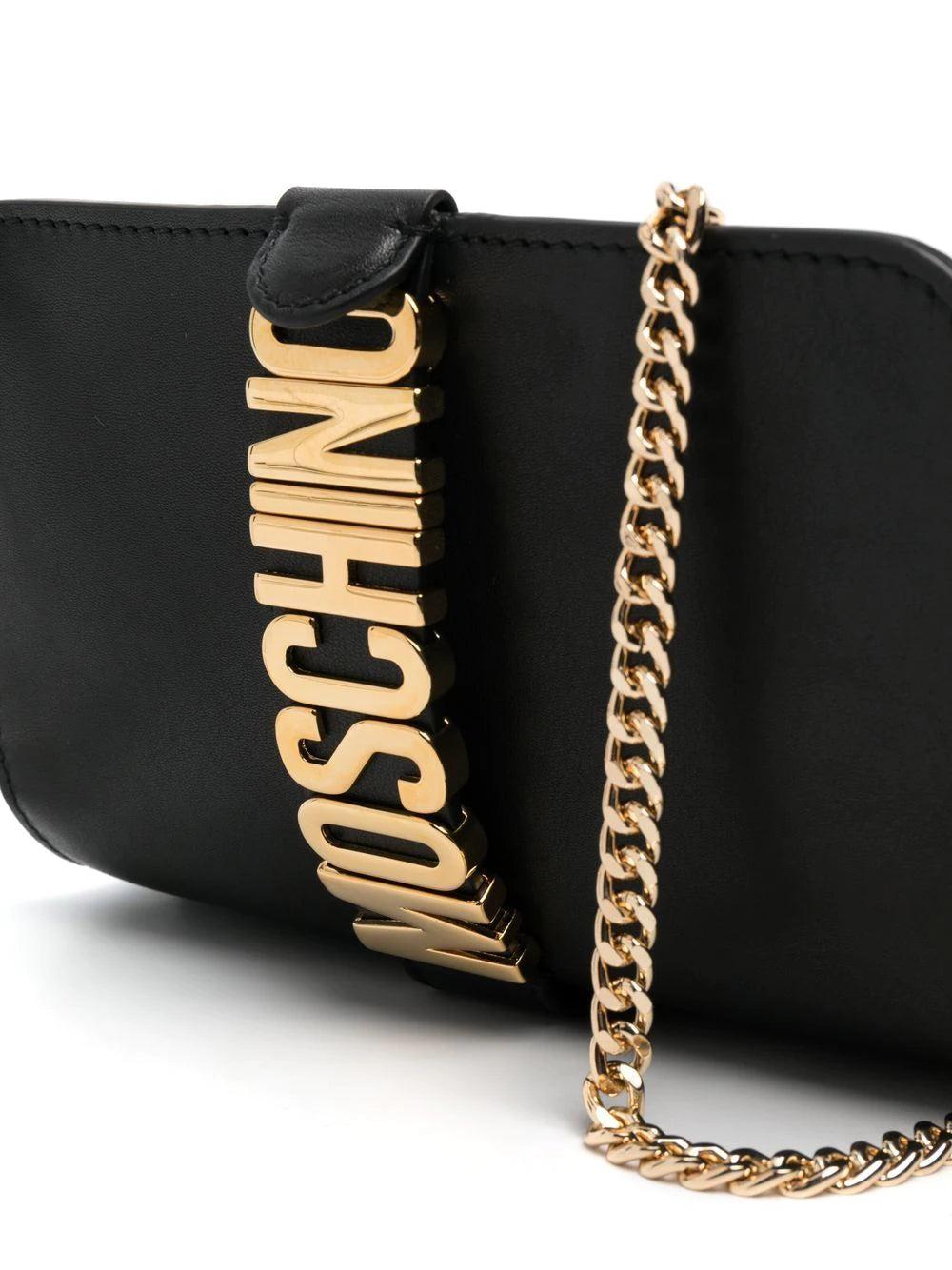 Moschino Logo-plaque Clutch Bag