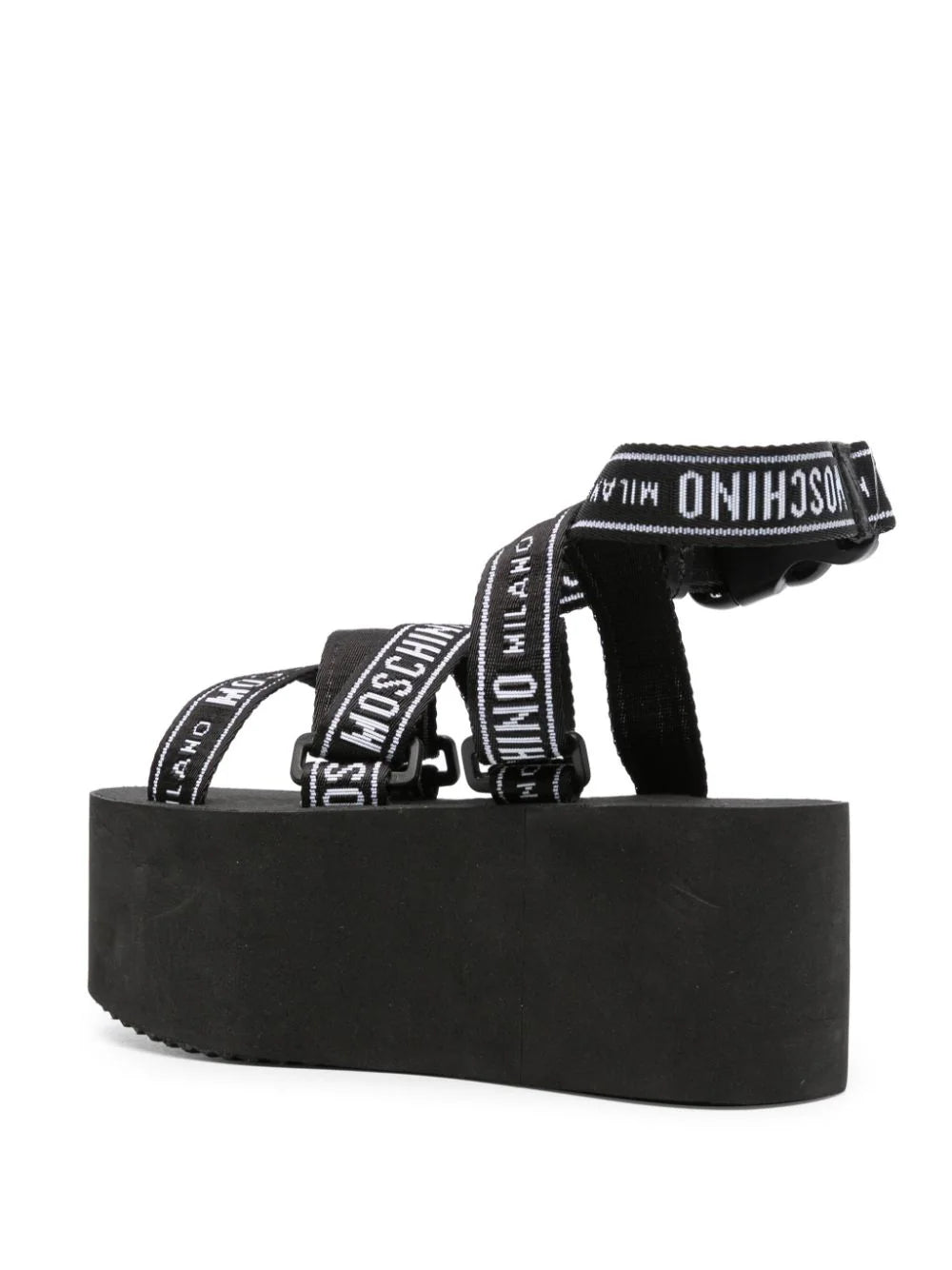 Moschino Logo Tape Sandals