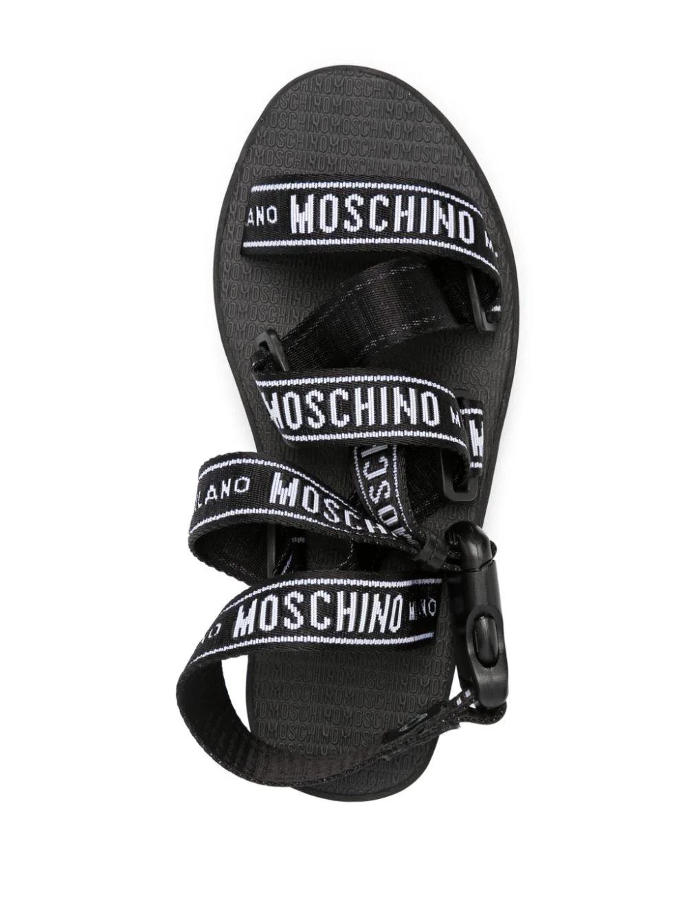 Moschino Logo Tape Sandals