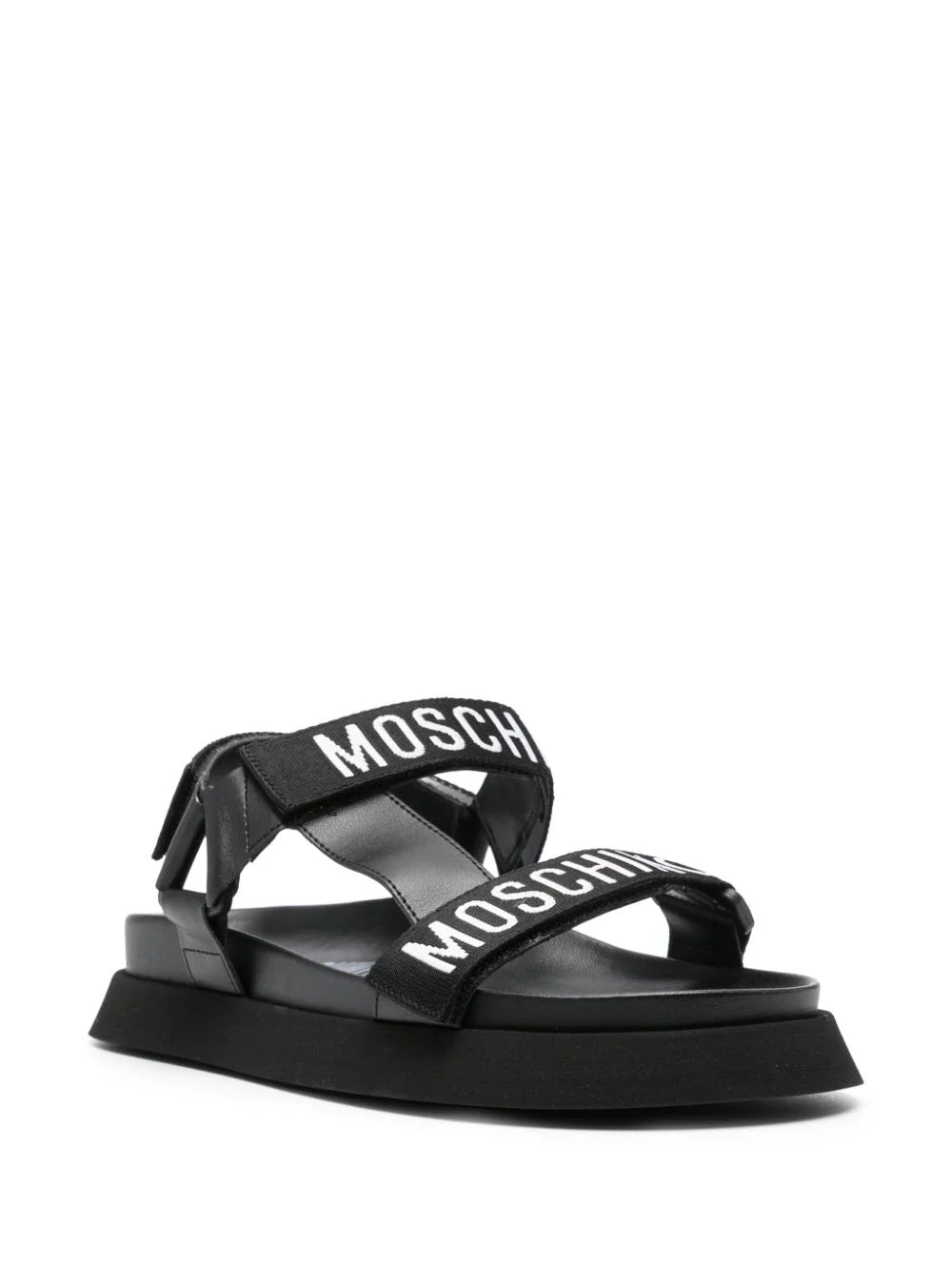 Moschino Logo Tape Sandals
