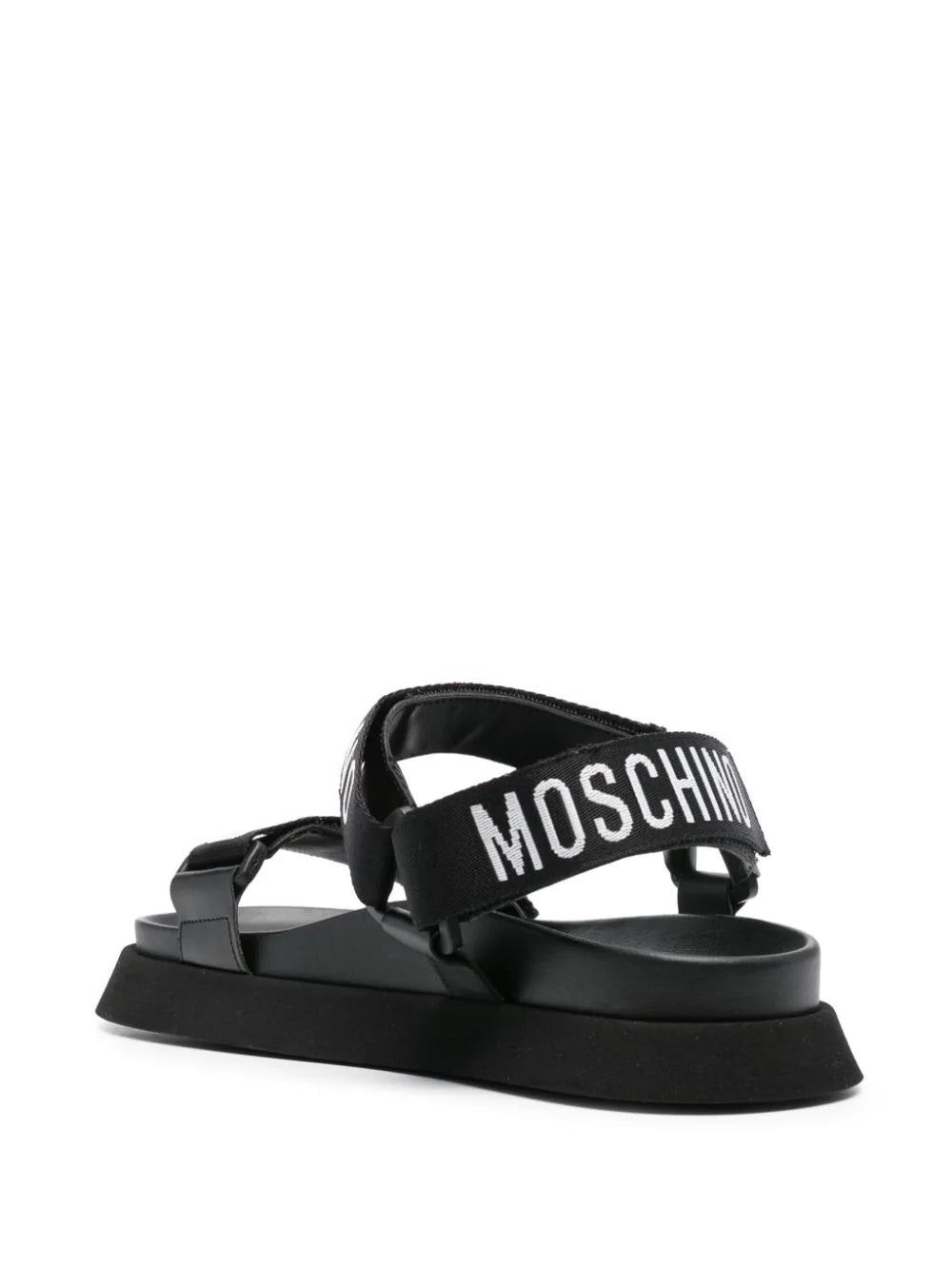 Moschino Logo Tape Sandals