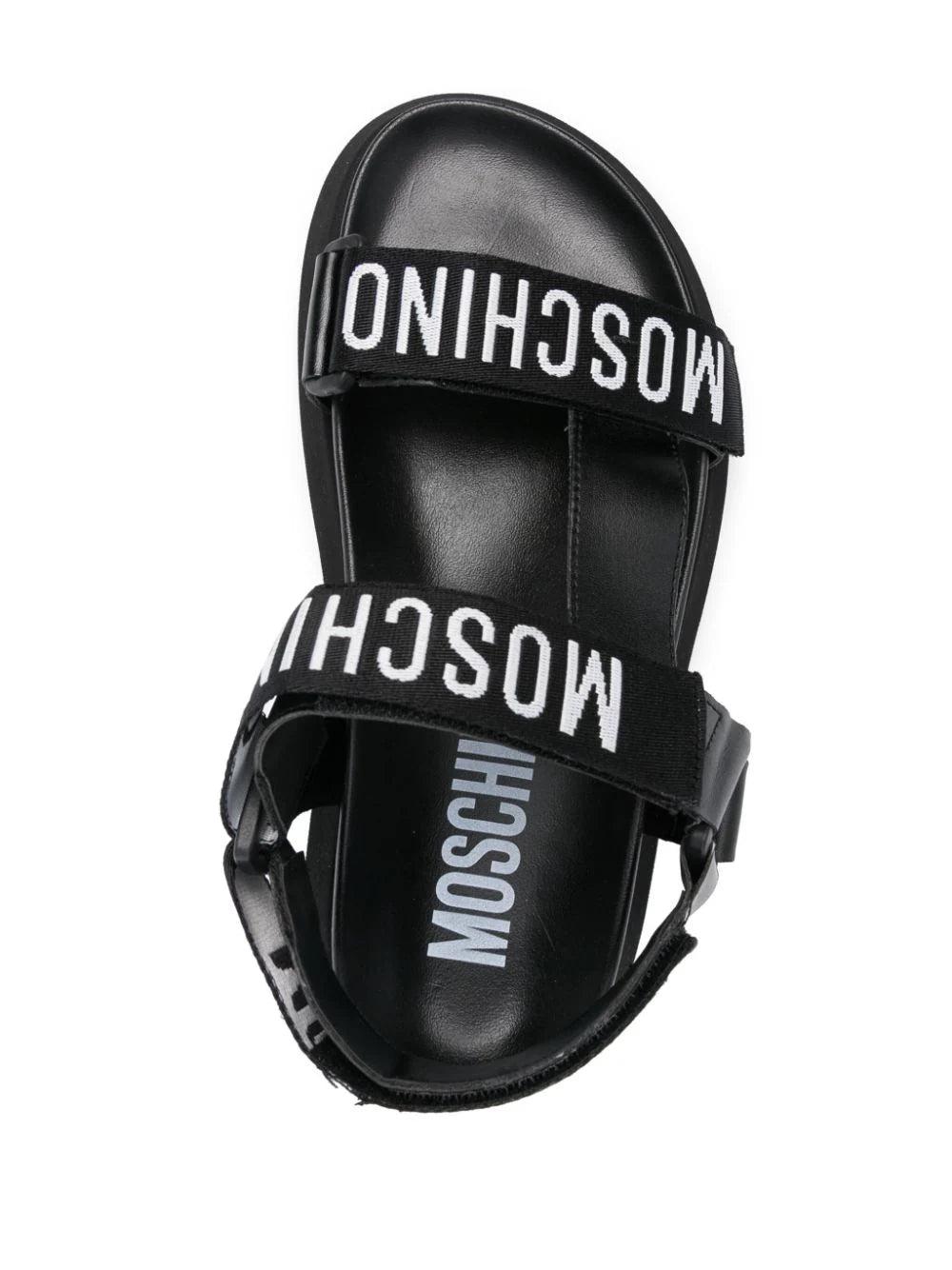 Moschino Logo Tape Sandals