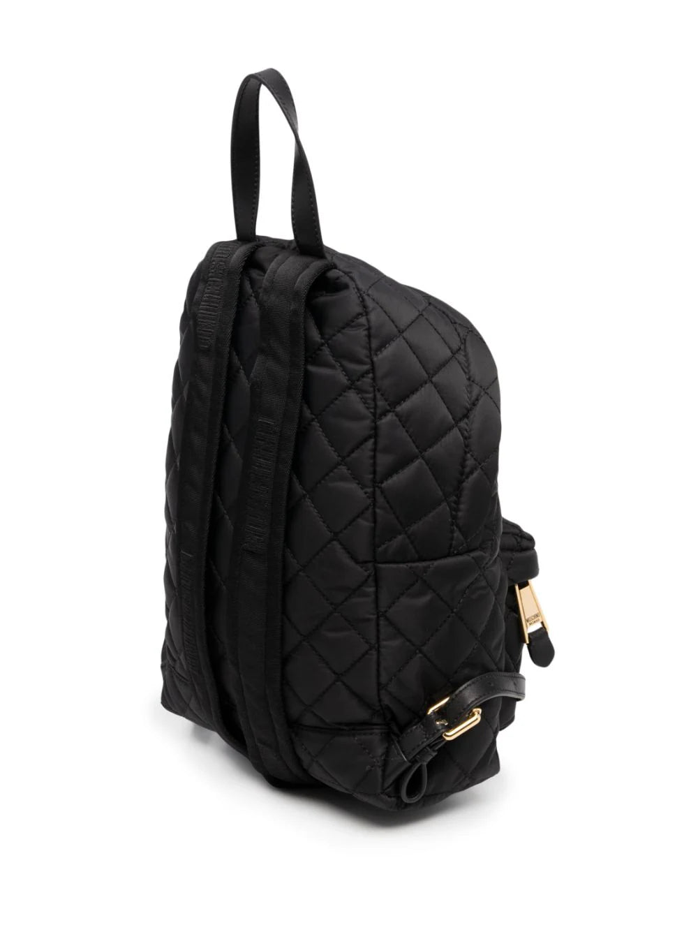 Moschino Quilted Backpack With Logo