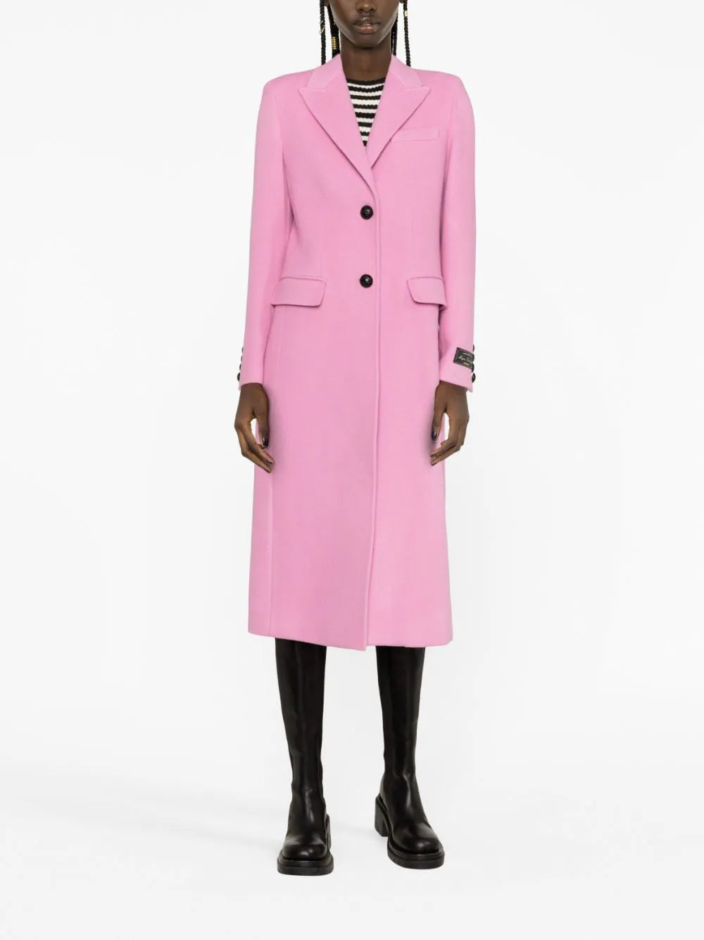 MSGM Coat In "wool Felt"