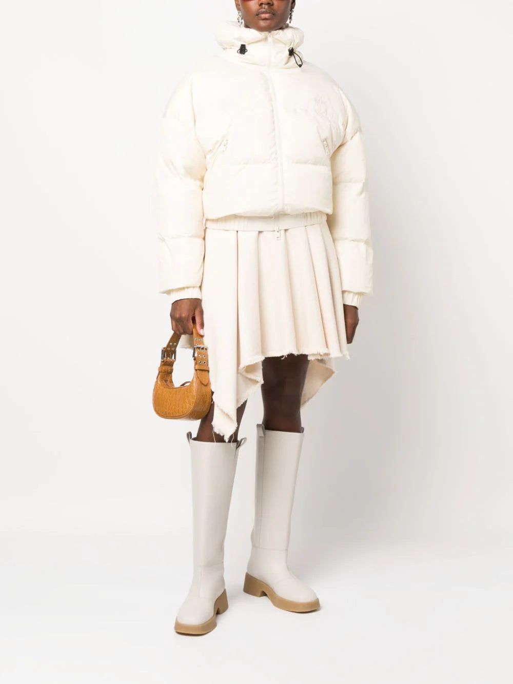 MSGM "ripstop Nylon" Cropped Down Jacket