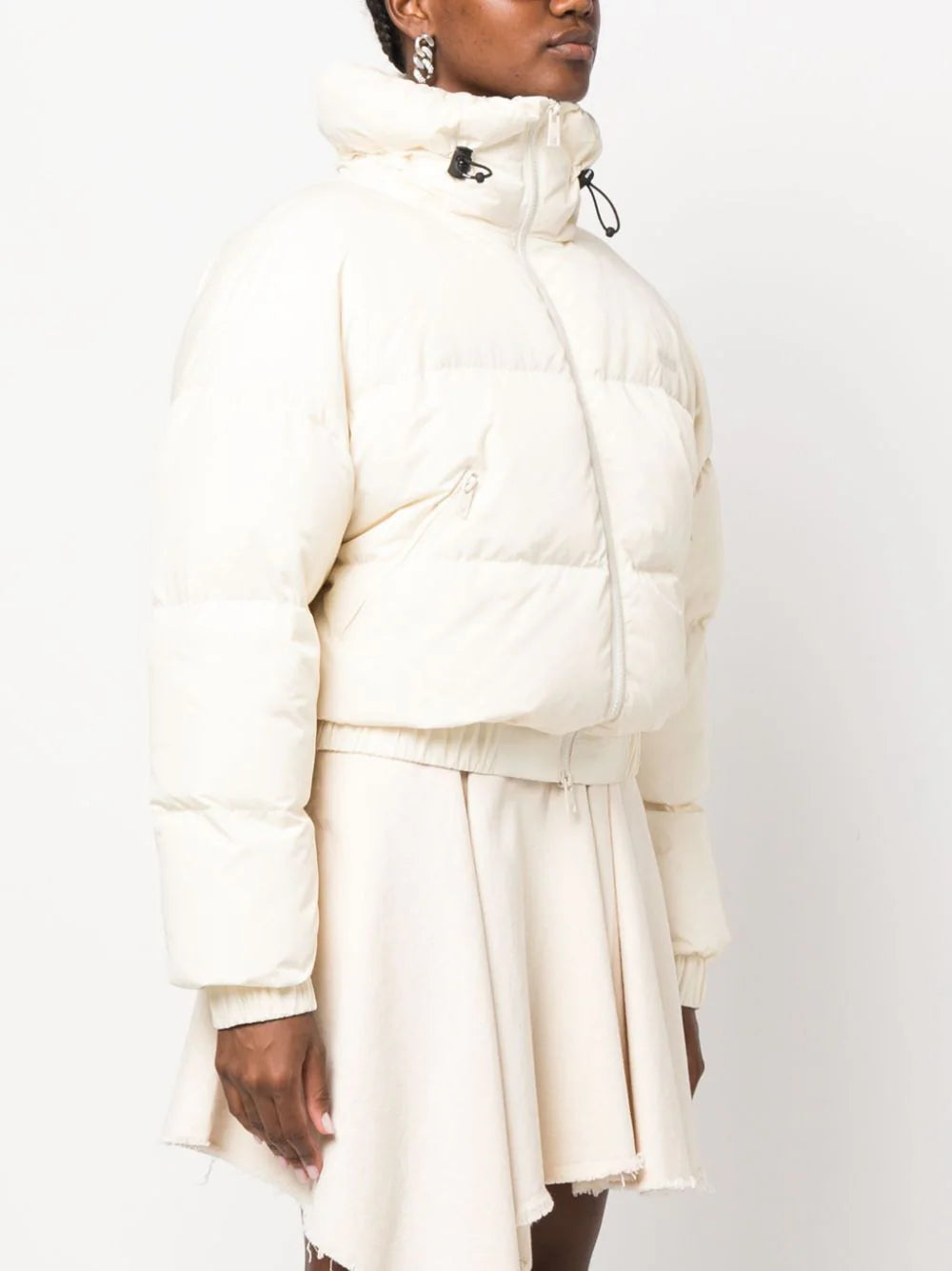 MSGM "ripstop Nylon" Cropped Down Jacket