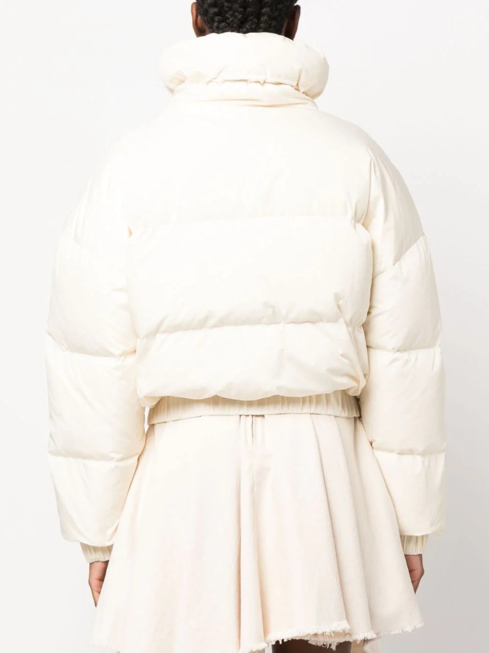 MSGM "ripstop Nylon" Cropped Down Jacket