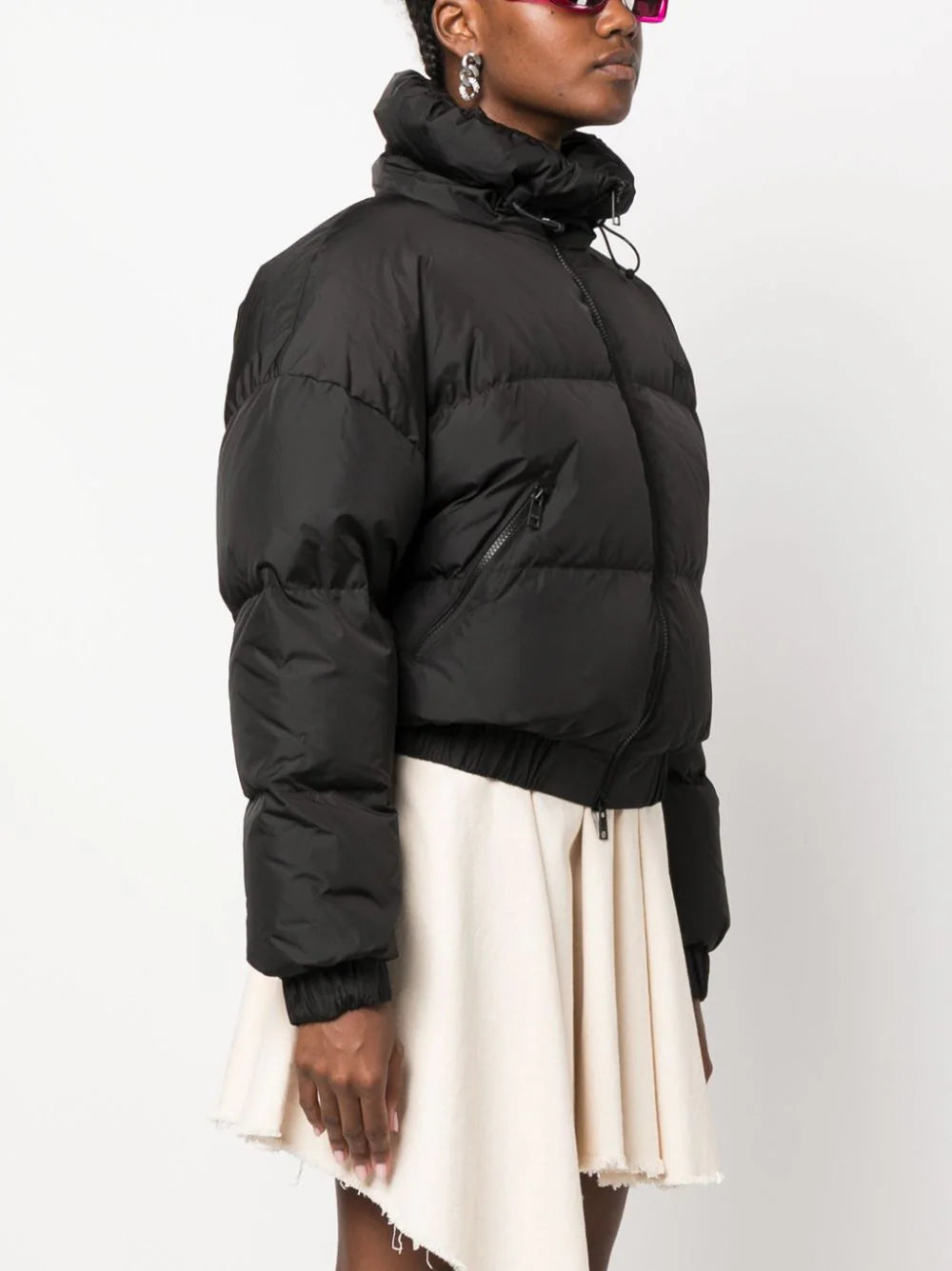 MSGM "ripstop Nylon" Cropped Down Jacket