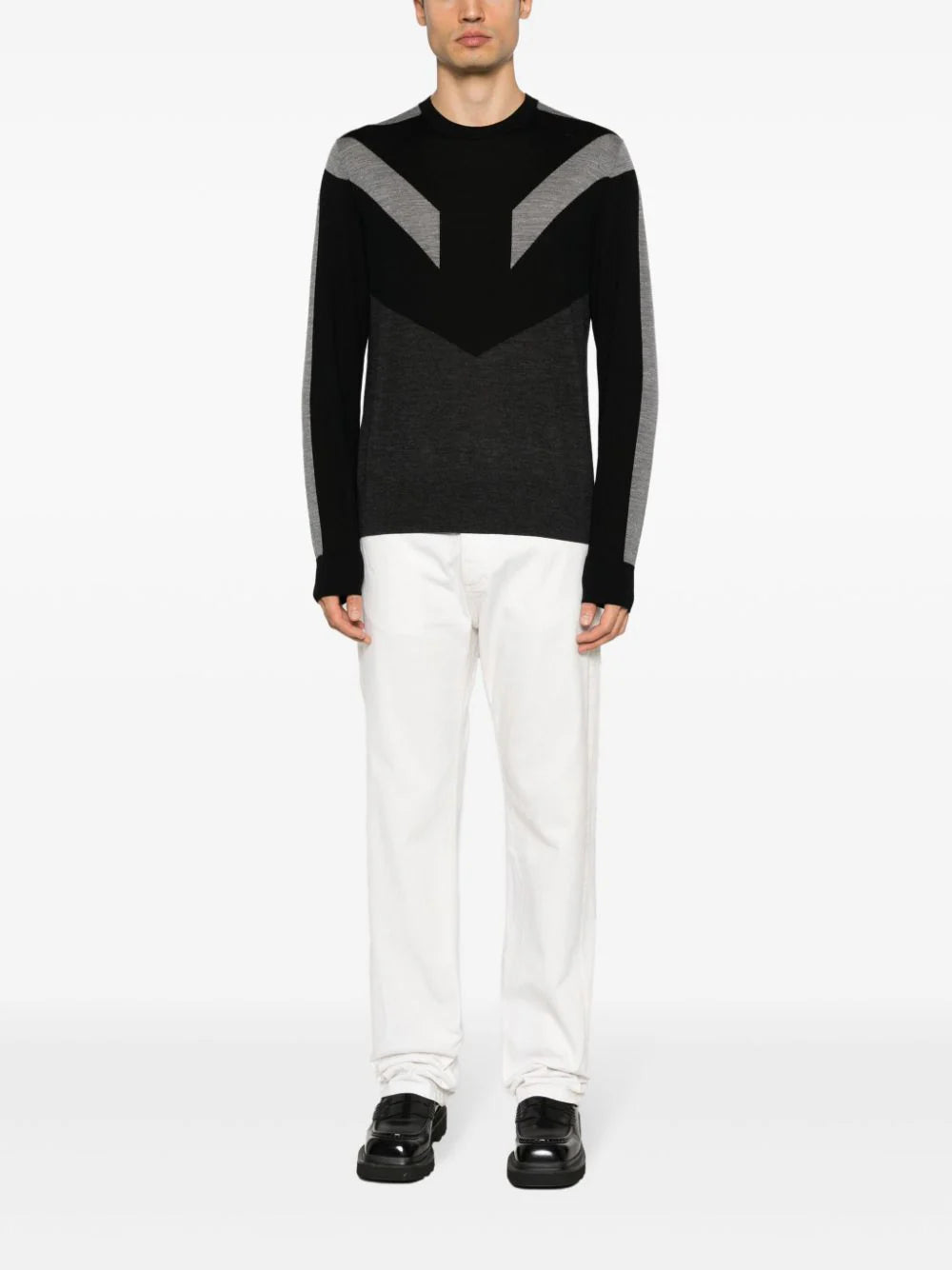 NEIL BARRETT Colour Blocking Sweater