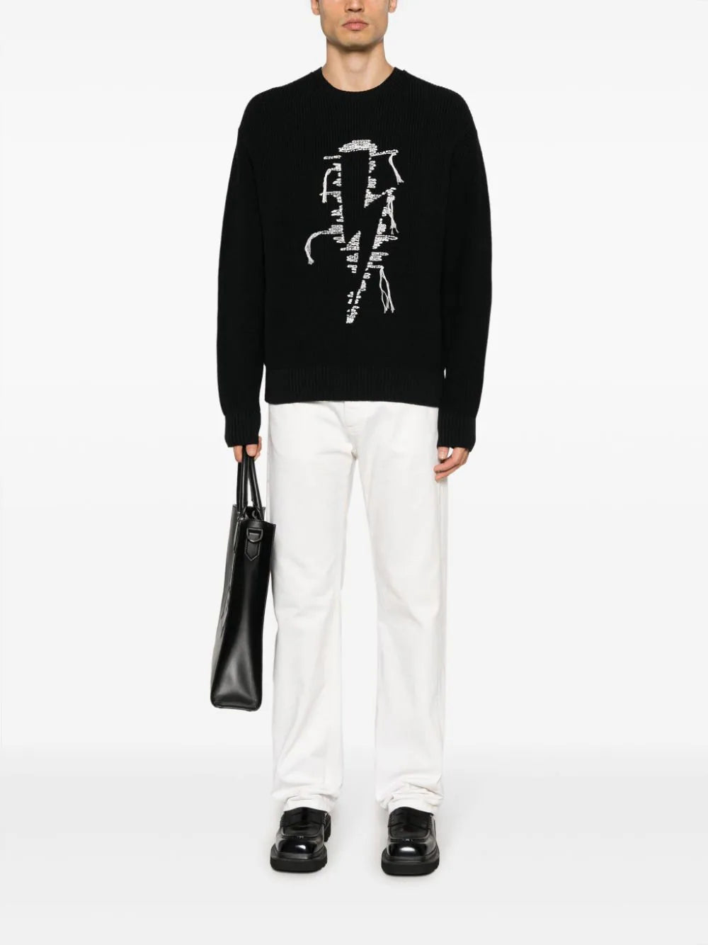 NEIL BARRETT Knitwear With Embroidery