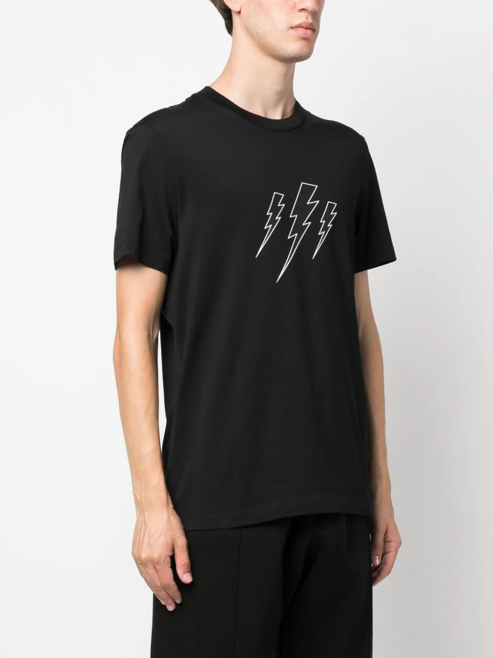 NEIL BARRETT Thunderbolt Print T-shirt