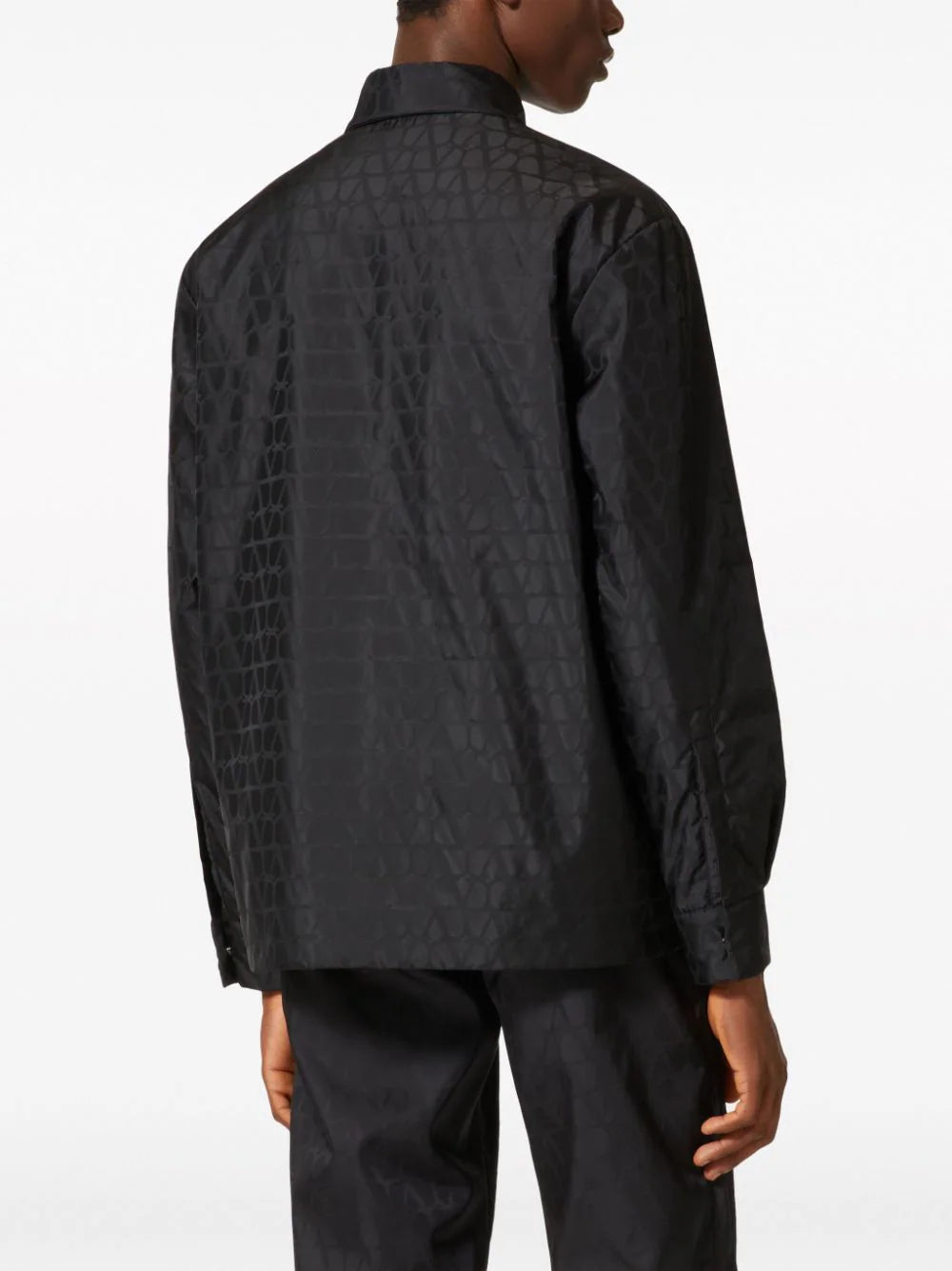 Valentino Garavani Nylon Jacket With All-over Toile Iconographe Motif