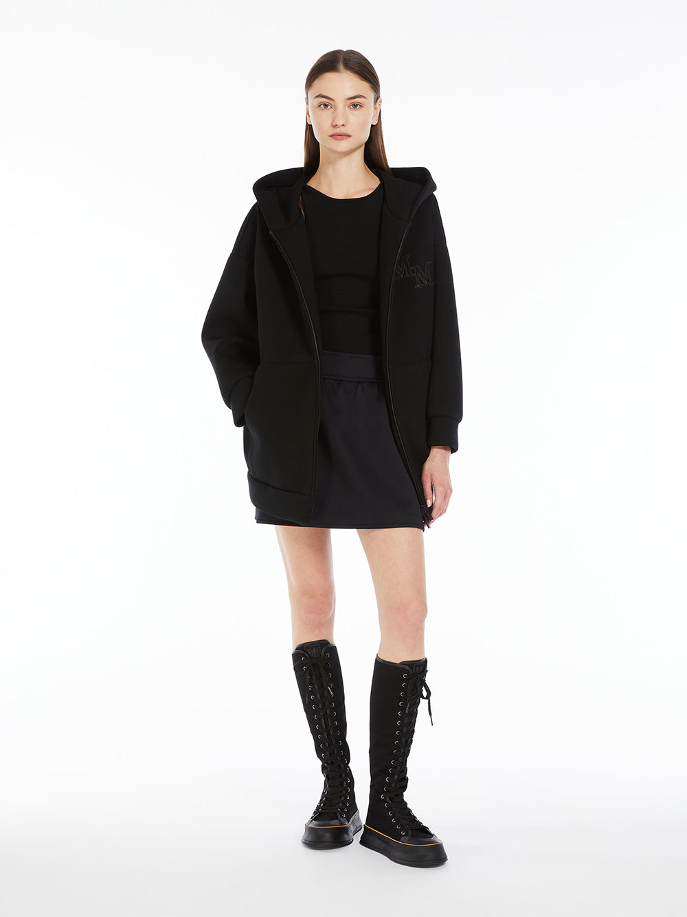 Max Mara Obbia Oversized Technical-jersey Sweatshirt