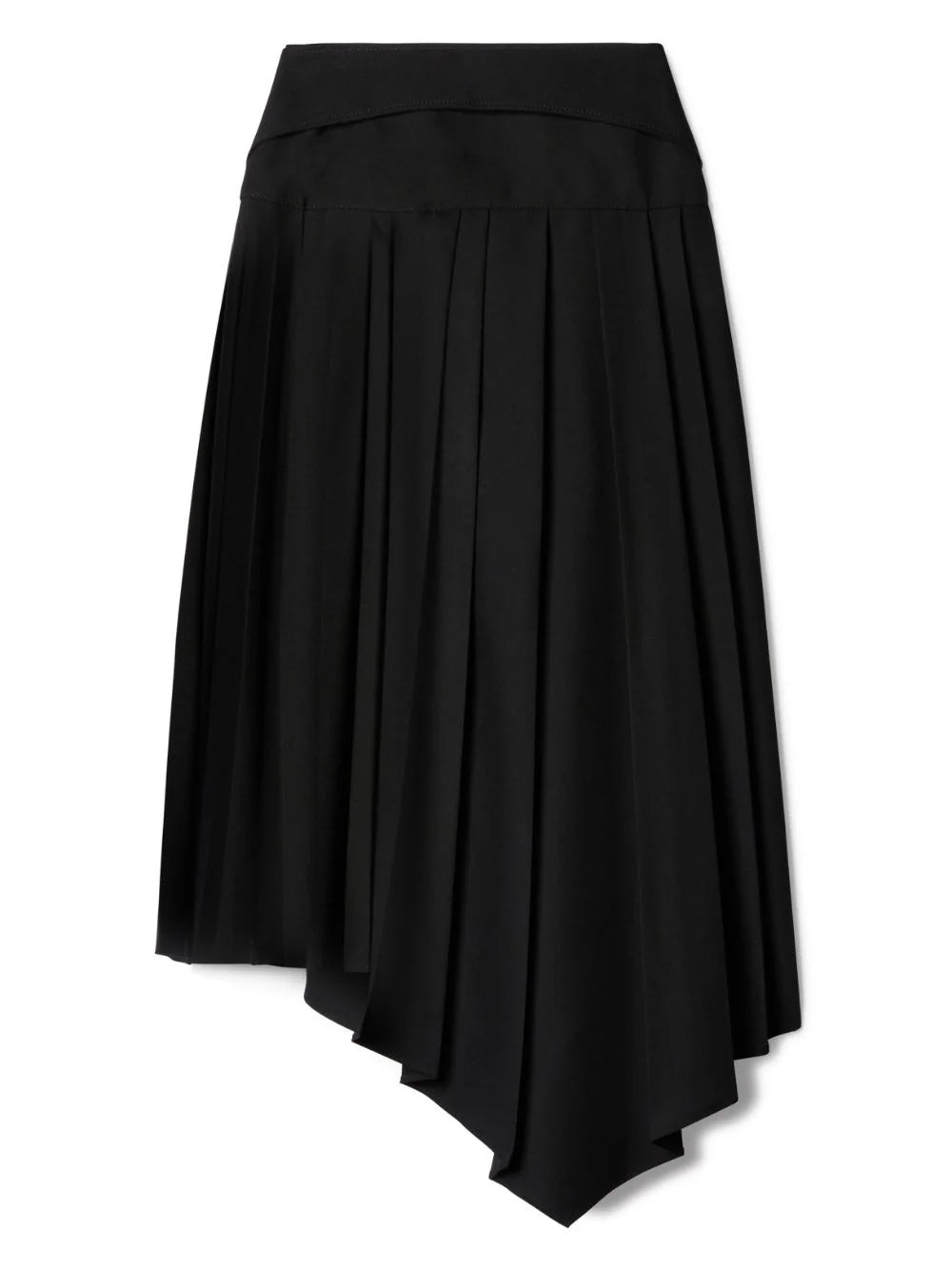 OFF-WHITE Asymmetric Pleated Skirt