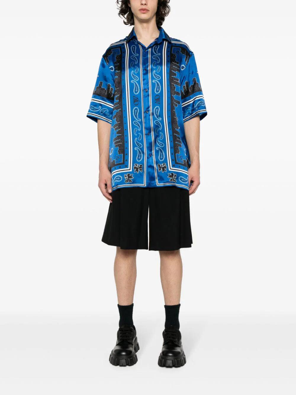OFF-WHITE Bandana Bowling Shirt