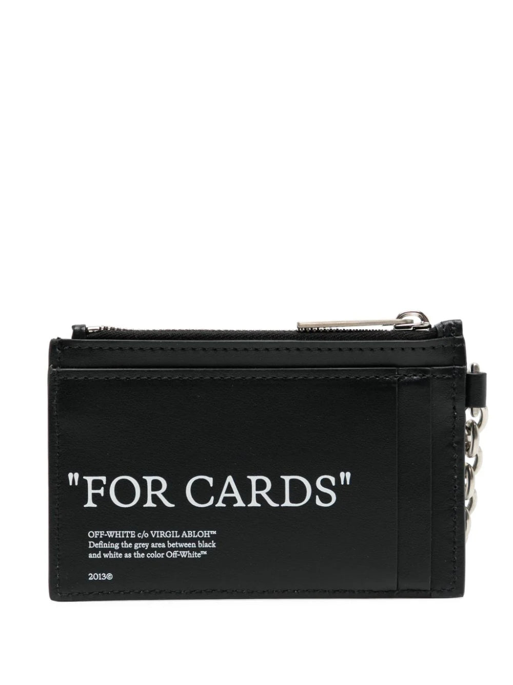 OFF-WHITE Bookish Quote Keychain Card Holder