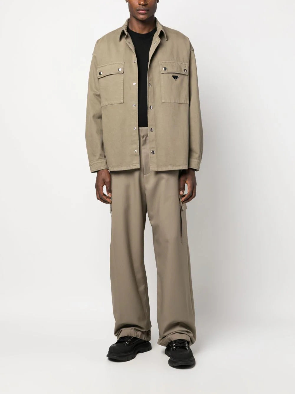 OFF-WHITE Cargo Ow Emb Drill Wide Leg