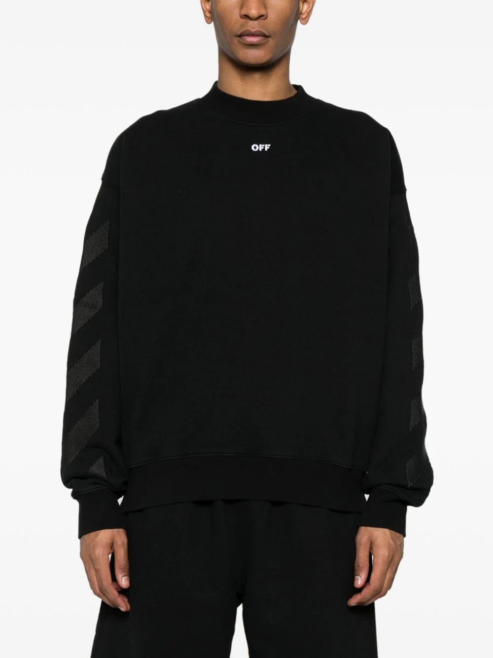 OFF-WHITE Diagonal Striped Sweatshirt