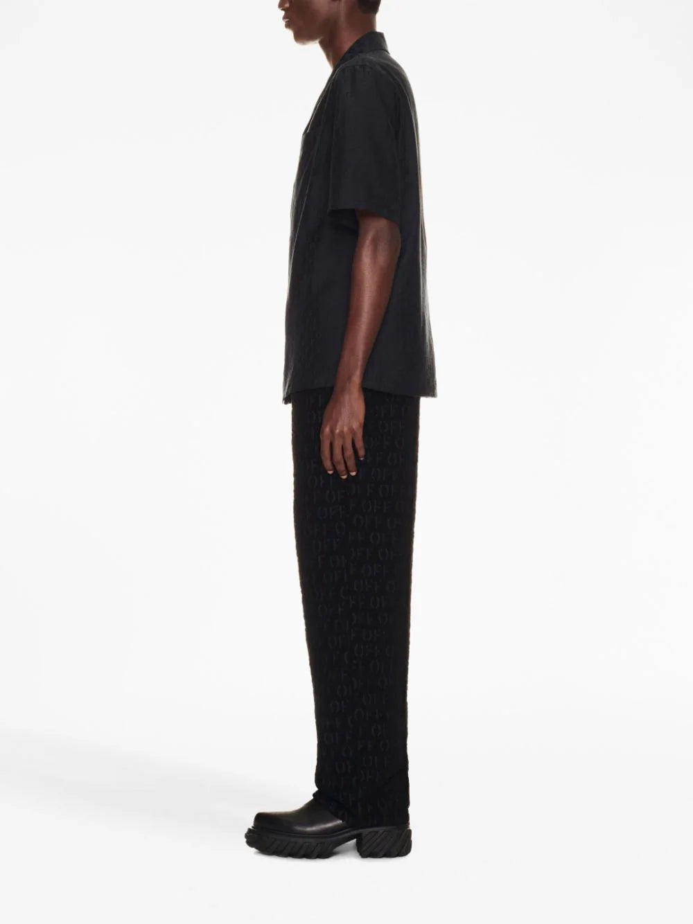 OFF-WHITE Holiday Shirt With Logo All-over