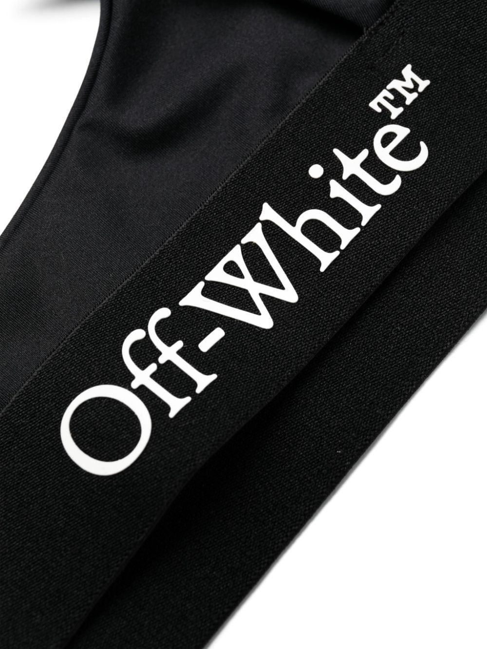 OFF-WHITE Logo-print Cut-out Bikini