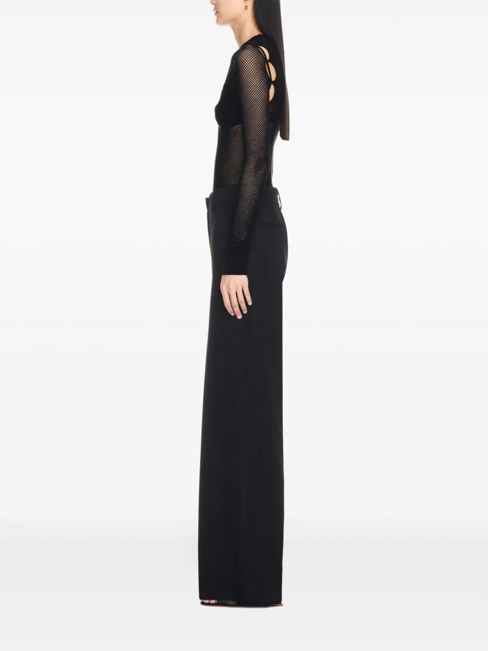 OFF-WHITE Mesh Top With Bralette And Arrow Motif