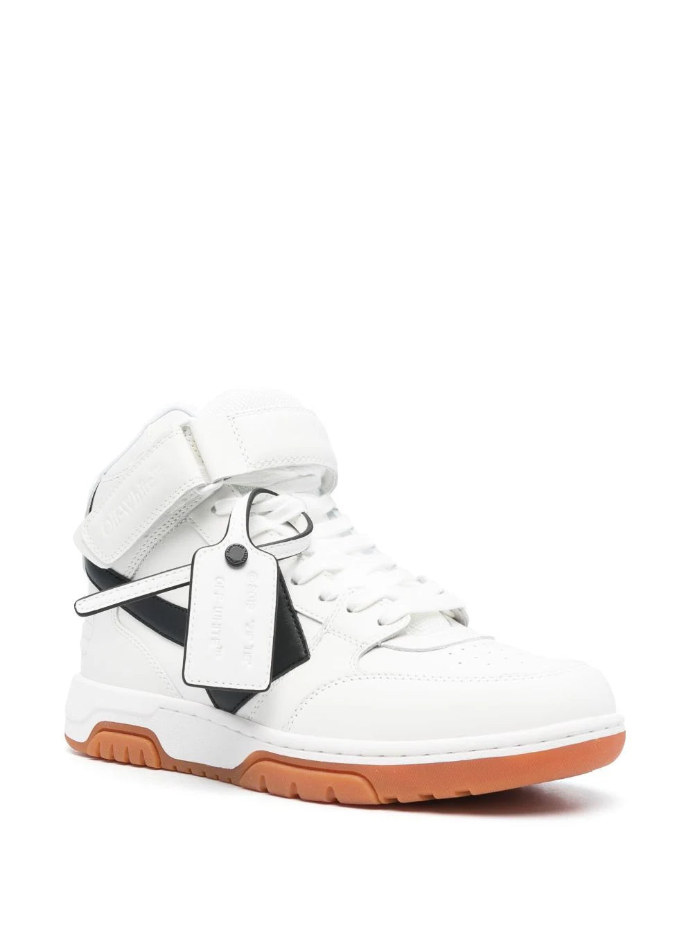 OFF-WHITE Mid Out Of Office Leather Sneakers