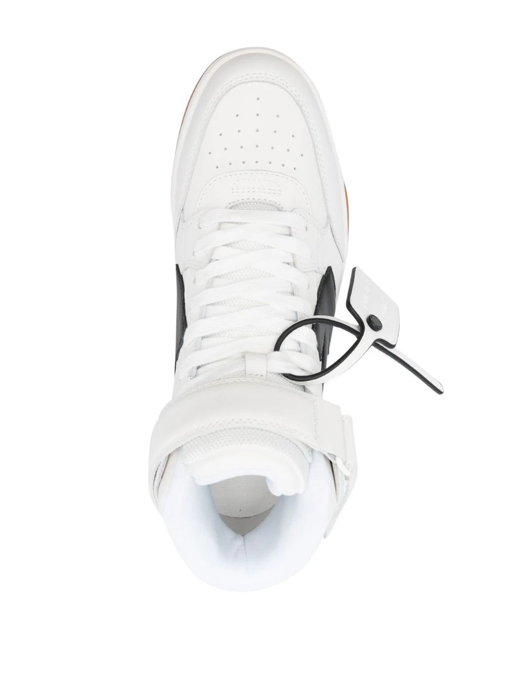 OFF-WHITE Mid Out Of Office Leather Sneakers